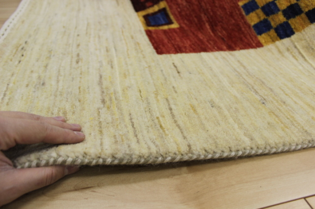 一点もの！インド製160段手織り緞通 草木染 イランウール100％カーペット ラグ【LORI GABBEH 8】 3畳床暖適応サイズ 約200