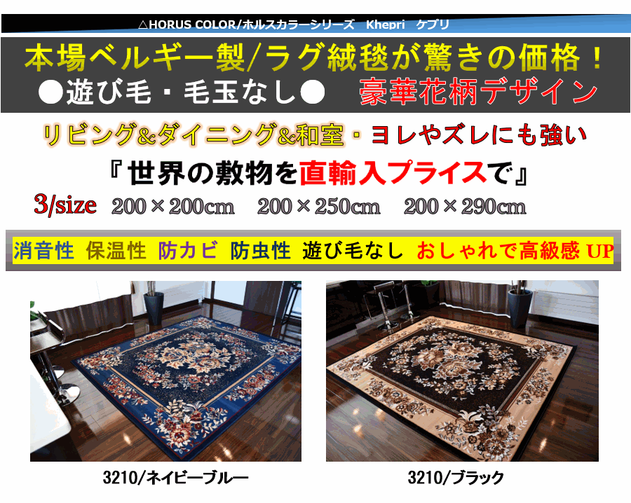 ラグ おしゃれ 絨毯 画像