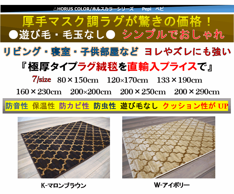 ラグ 絨毯 おしゃれ 画像