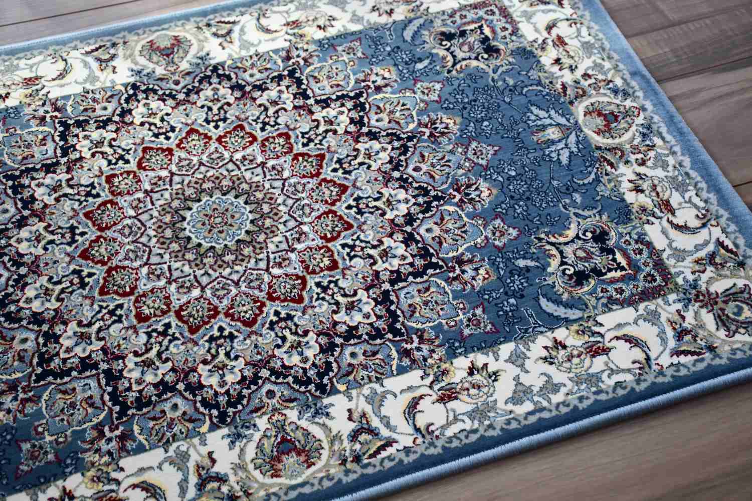 ヘレケ絨毯   ラグマット　玄関用にも　入手困難柄　 紺 貴重 ヘレケ絨毯 玄関マット ラグの通販 by れりげ｜ラクマ