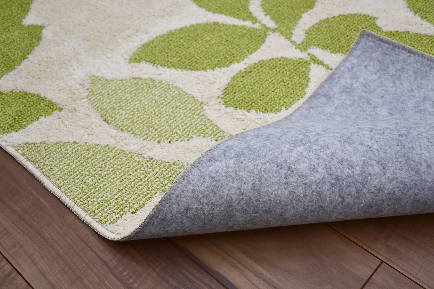 ラグ 北欧 おしゃれ 3畳 200×250 カーペット 絨毯 ラグマット ブラウン グリーン 緑 リーフ 3帖 安い 激安 長方形 通販 掃除