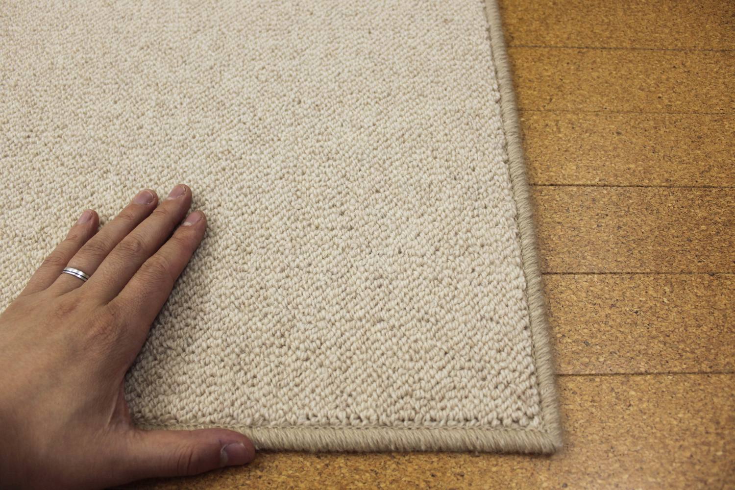 カーペット 8畳 八畳 ウール 100％ 日本製 じゅうたん 絨毯 丸巻き 防