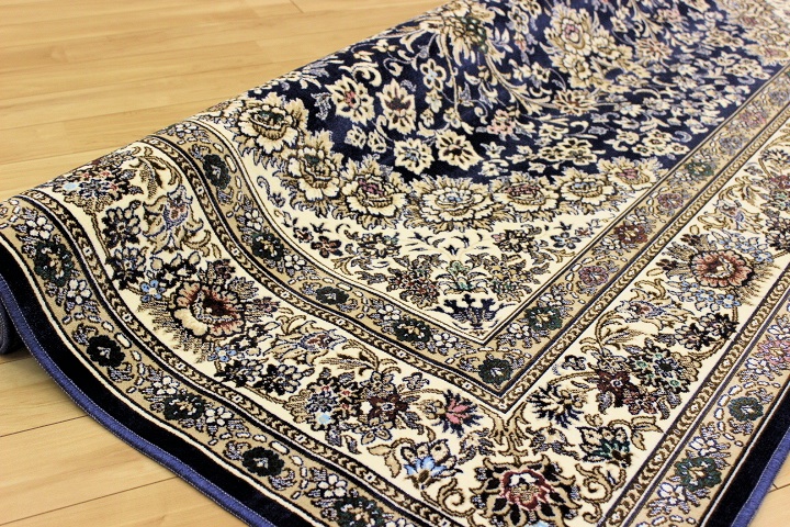日本製 カーペット 楕円 ラグ おしゃれ 高級モケット織り 絨毯 