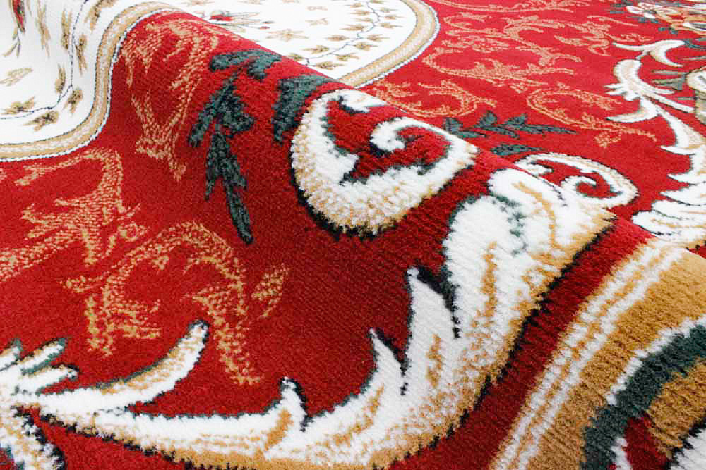 カーペット 6畳 ラグ ベルギー 絨毯 じゅうたん おしゃれ 送料無料 赤 