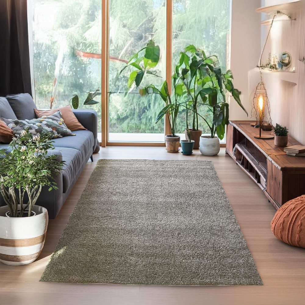 ベージュ ラグ シャギー 画像