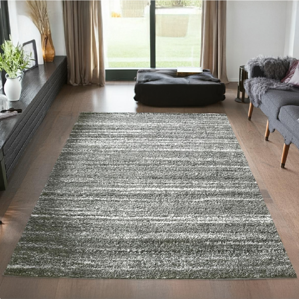 シャギーラグ 絨毯 グレー