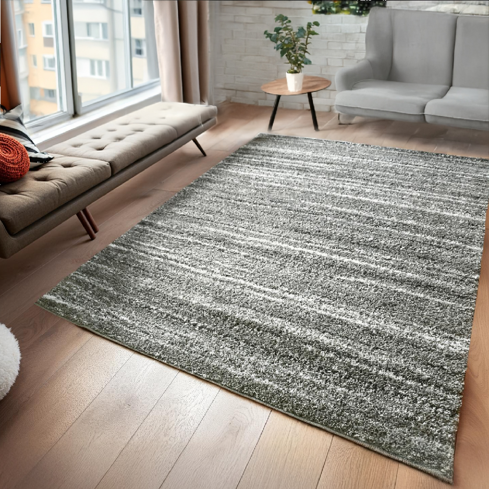 シャギーラグ 絨毯 グレー