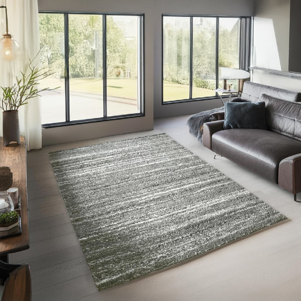 シャギーラグ 絨毯 グレー