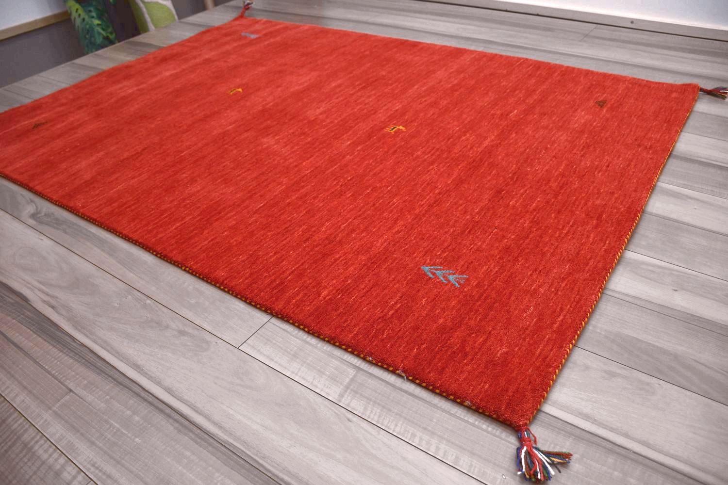 ギャベ ギャッベ ラグ 3畳 200×250 ウール カーペット 絨毯